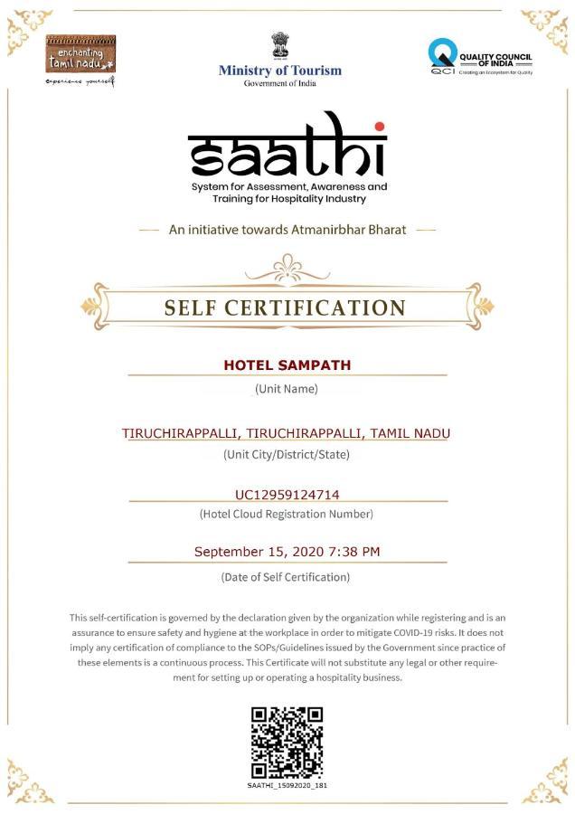 Tiruchirappalli Coastal Grand Hotel Sampath מראה חיצוני תמונה